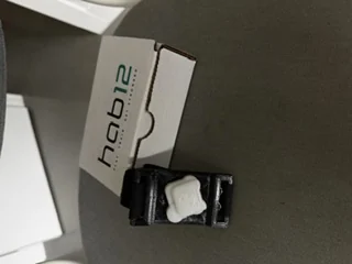 Close view of the Hab12 sensor and wearable