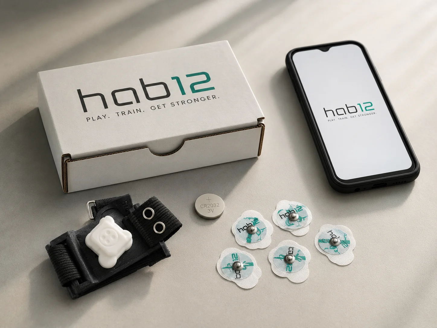The complete Hab12 sensor and app system